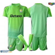 Otroški Nogometni dresi Aston Villa Vratar Gostujoči 2025-26 Kratek Rokav (+ Kratke hlače)